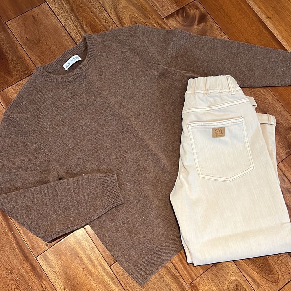 Zara Blys brown sweater